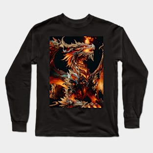 Dark Fantasy Dragon Long Sleeve T-Shirt